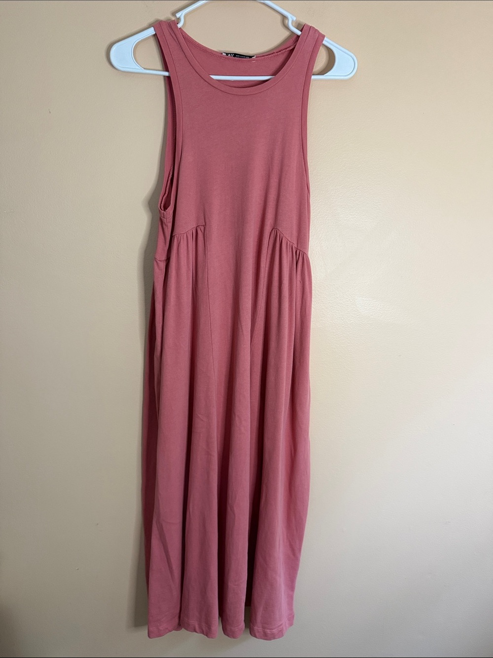 Zara Dusty Rose Sleeveless Maxi Dress